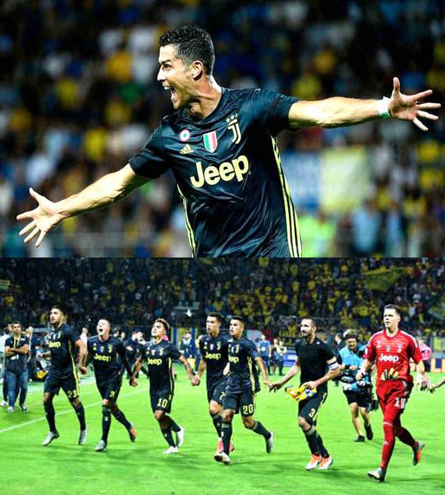 尤文图斯客场-逆转门兴，C罗帽子戏法